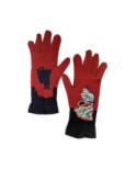 Gants Berthe aux grands Pieds Chats et oiseau Perché