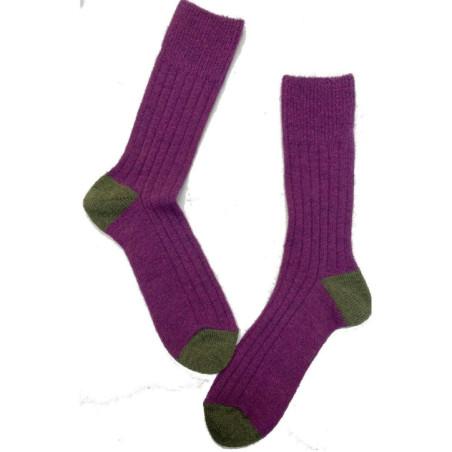 Chaussettes Hiver Berthe aux grands Pieds Laine cotelée