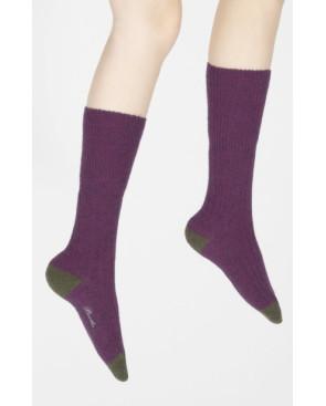  Chaussettes-Berthe-aux-grands-pieds-cotelée-laine-mohair-BAG18M-prune