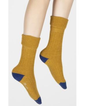  Chaussettes-Berthe-aux-grands-pieds-cotelée-laine-mohair-BAG18M-safran