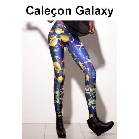 Legging Galaxy aquarium poissons de paradis