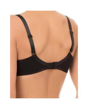 chaussettes rayures fushia noire coton