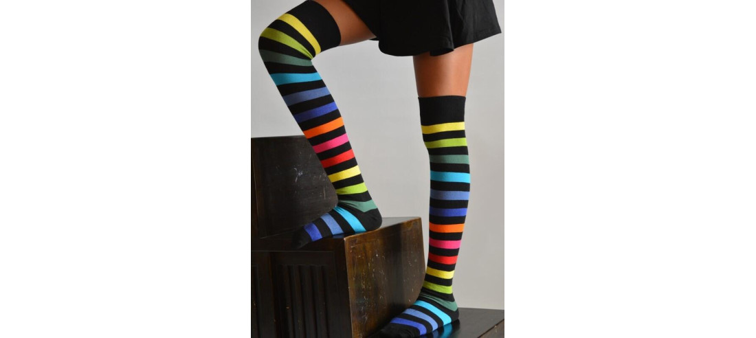 Jambières-multi-couleurs-rayées MAcahel-little-marcel