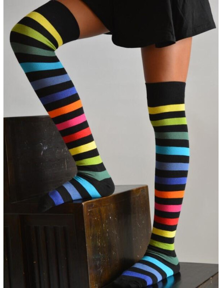 Jambières-multi-couleurs-rayées MAcahel-little-marcel