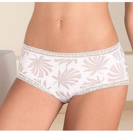 Shorty Coton Epure De Lise Charmel Danse de Palme blanc