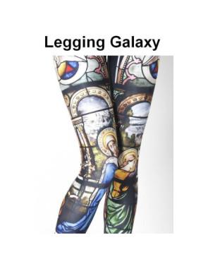 Legging Galaxy cathédrale vitrail