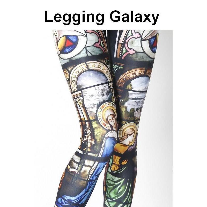 Legging Galaxy cathédrale vitrail