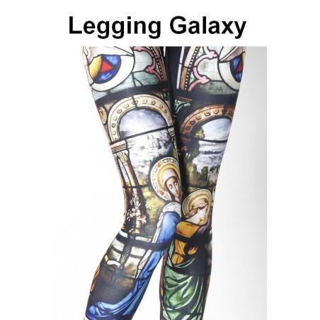 Legging Galaxy cathédrale vitrail