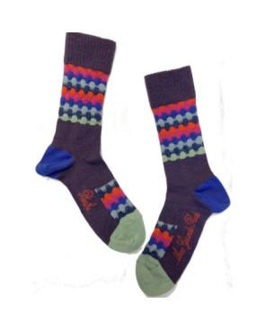 Chaussettes Berthe aux grands pieds Femme Hiver Tuiles Catalane