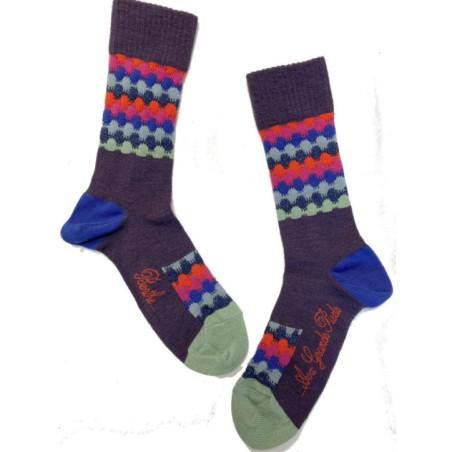Chaussettes Berthe aux grands pieds Femme Hiver Tuiles Catalane