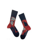 Chaussettes Berthe aux grands pieds Femme Chat  et oiseau Perché