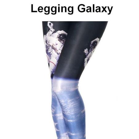 Legging Galaxy Cosmonaute spatial