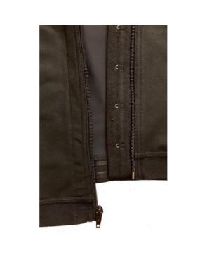  Debardeur Gainant Homme Liscy Fit noir détail Zip et Agrafe