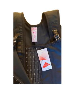  Combinaison Gaine Colombienne 70919 FL Ultra Ferme noir 4 rangs D'agrafes