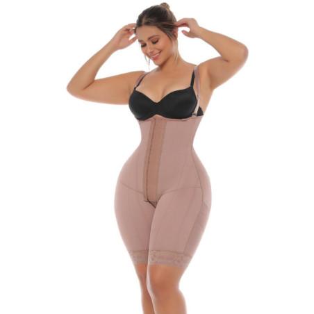 Combinaison Short Microfibre Liscy Ligne Tech taupe