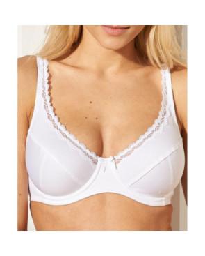 Soutien Gorge Coton et dentelle Dim