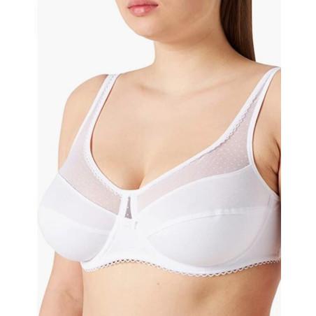 Soutien gorge Dim Generous coton Bio Blanc