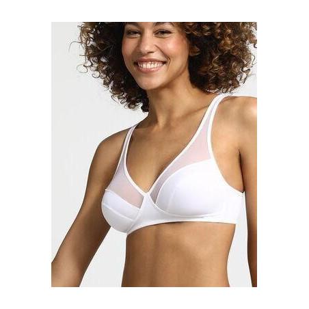 Soutien gorge Dim Generous sans armature blanc avant