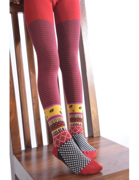 Collant Enfant  Berthe aux grands pieds Patchwork