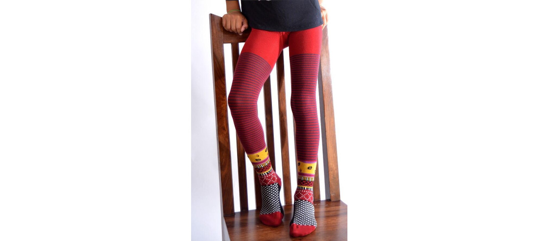 Collant Enfant  Berthe aux grands pieds Patchwork