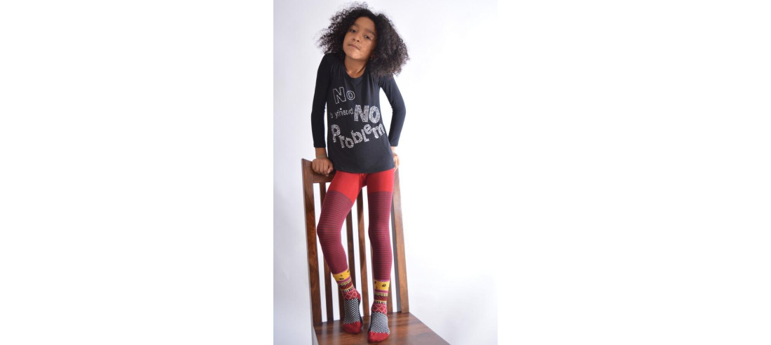 Collant Enfant  Berthe aux grands pieds Patchwork