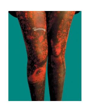  Collant Marieantoilette imprimé rouge animaux de la forêt Danielle