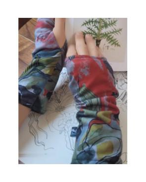 Chemise nuit col rond tulle brodé 2