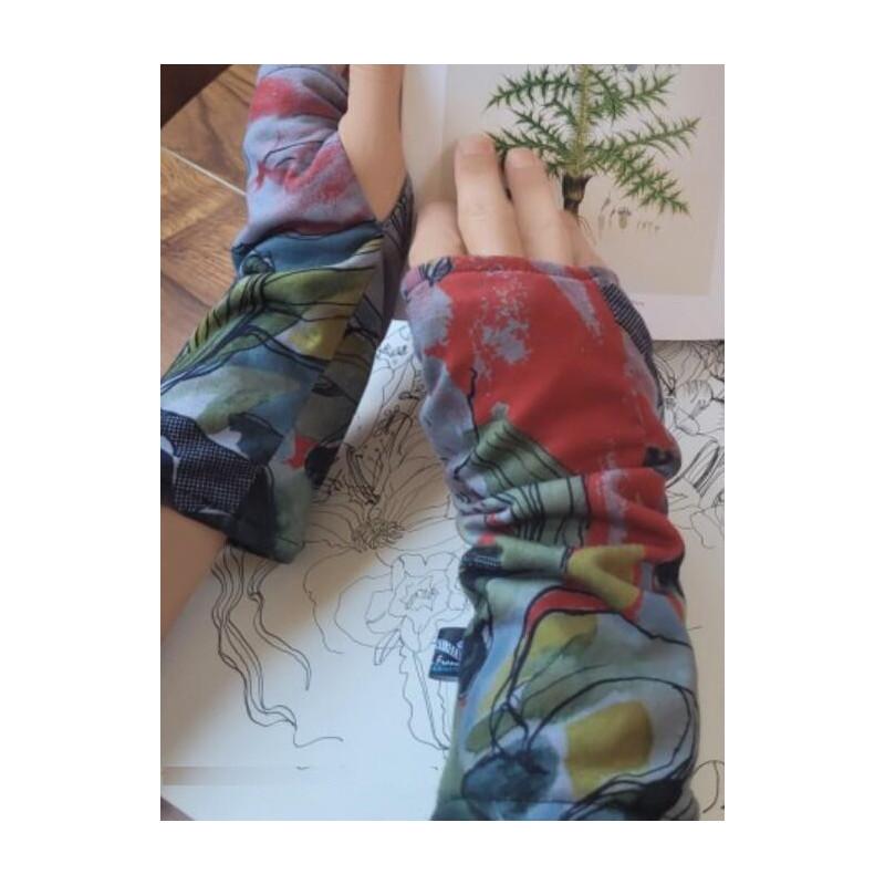 Chemise nuit col rond tulle brodé