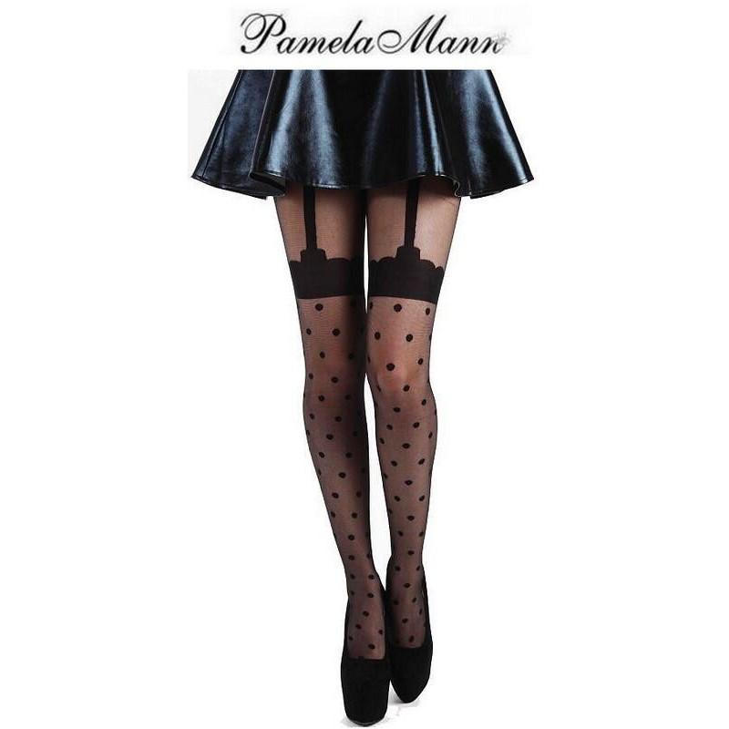 Pamela Mann collant Cuissarde et plumetis