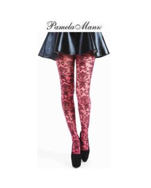 Pamela Mann collant effet dentelle Rose