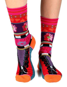 Chaussettes Dub et drino unisex zip fleuri