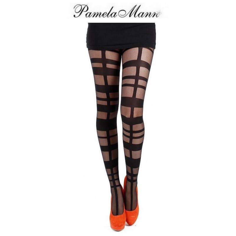 Pamela Mann Collant Quadrillé