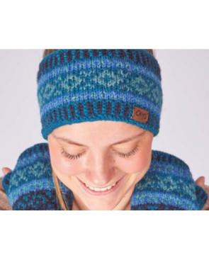 Bandeau Norvegien Cronert Laine et polaire bleu
