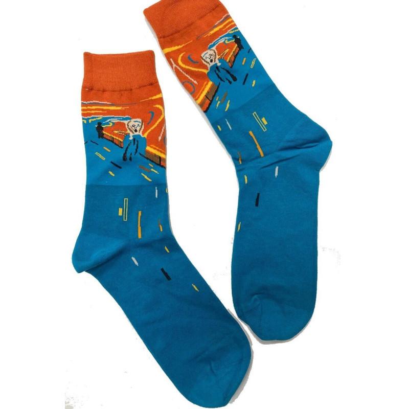 Chaussettes Tableau Illustre de Munch Le Cri