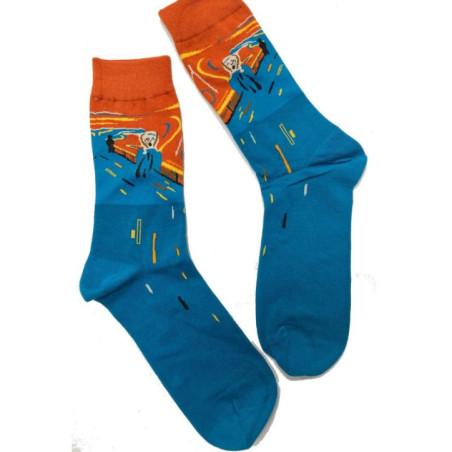 Chaussettes Tableau Illustre de Munch Le Cri
