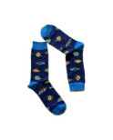Chaussettes Fantaisie poissons ceinture de Corail
