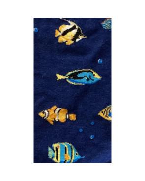 Chaussettes Fantaisie poissons ceinture de Corail