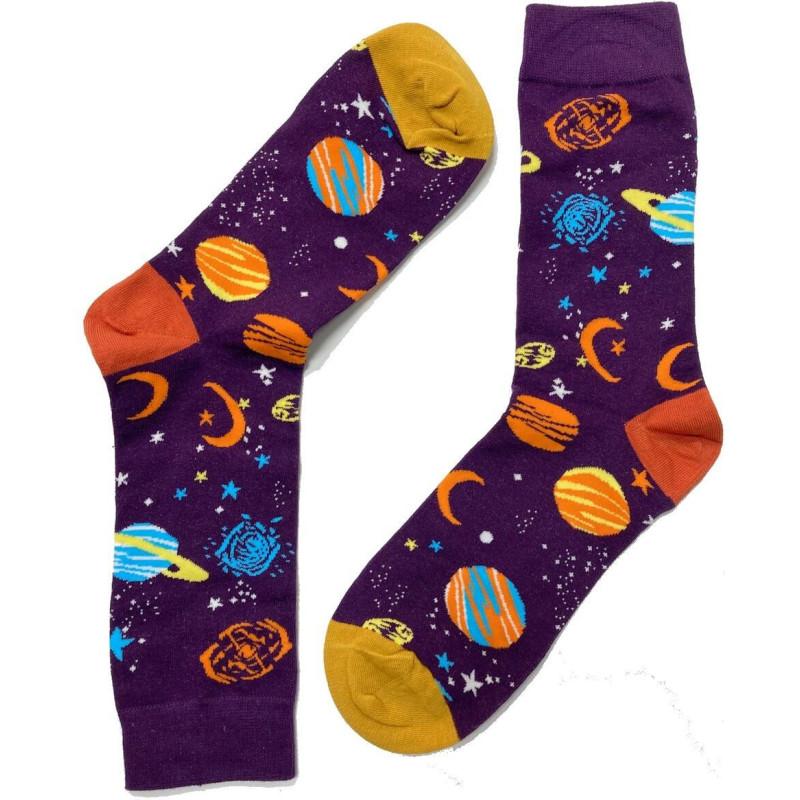 Chaussettes Fantaisie Etoiles et planétes