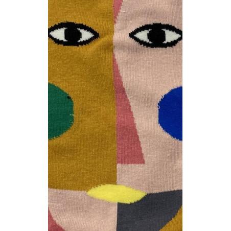 Chaussettes Visage inspiration Picasso