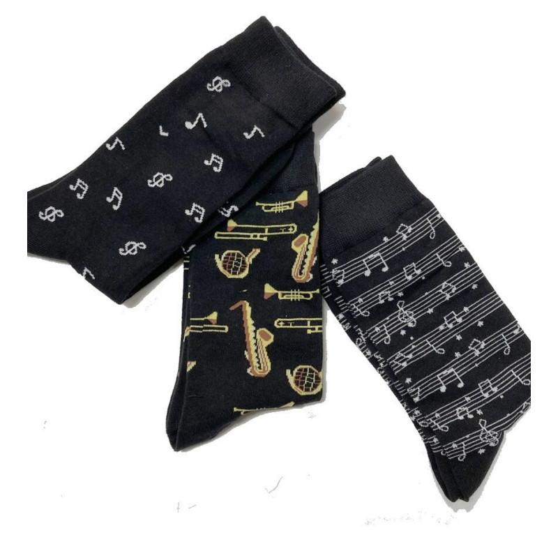 Trio de chaussettes Musicales