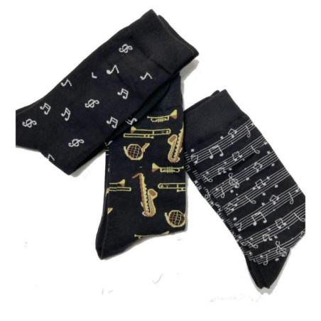 Trio de chaussettes Musicales