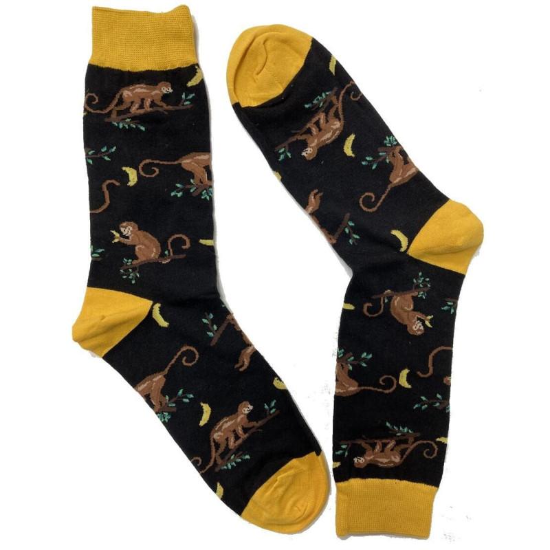 Chaussettes Fantaisie Chimpanzés sur un bananiers