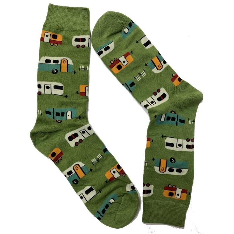 Chaussettes vacances et caravanes fantaisie