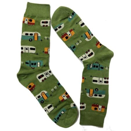 Chaussettes vacances et caravanes fantaisie