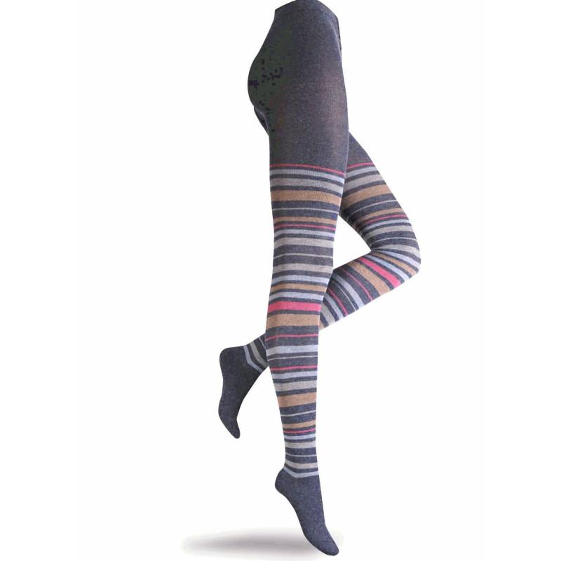 Collant rayures Laine Angora tendance San Giacomo