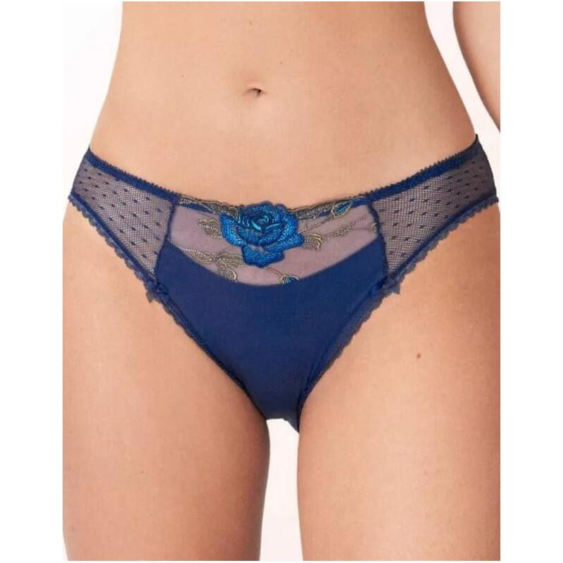 Slip Empreinte Garance Indian Bleu