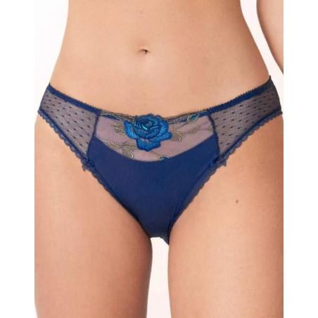Slip Empreinte Garance Indian Bleu avant