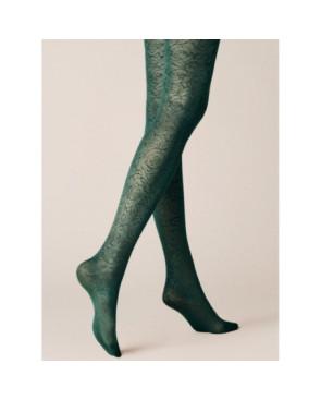  Collant Kunert Opaque Effet Jolies Roses vert tendance