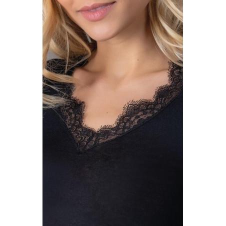 T shirt Moretta Dentelle et Cachemire