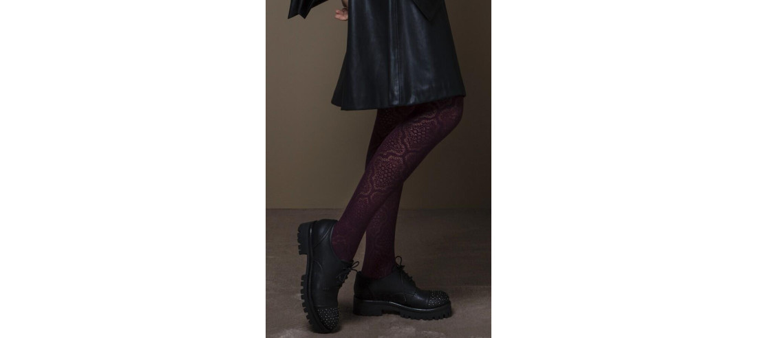 Collant Omero Vivienne Dentelle coton